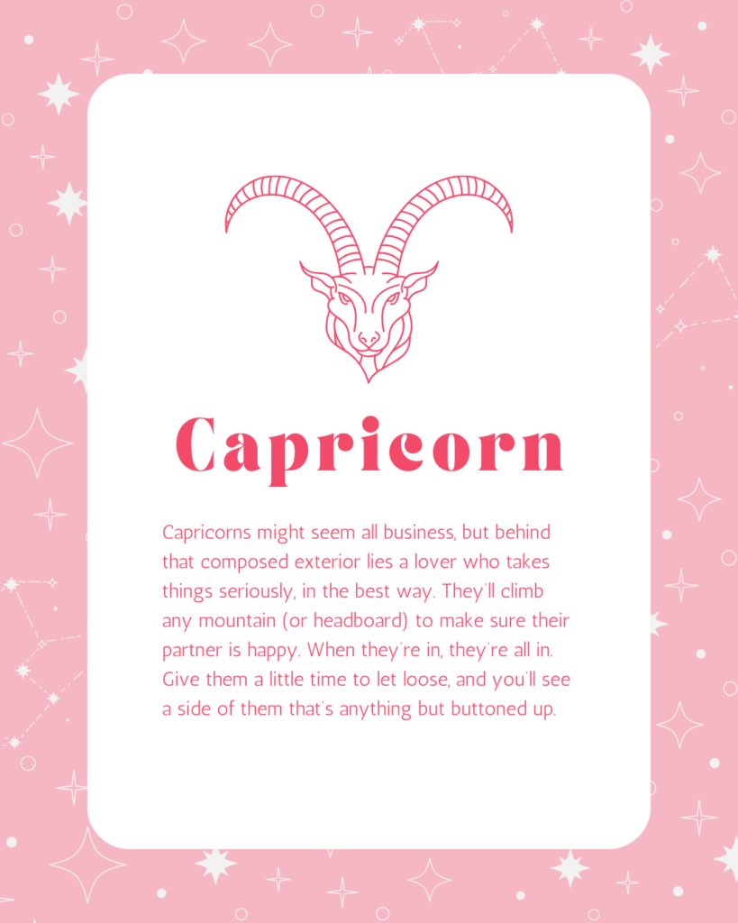 Capricorn Sex Zodiac Sign